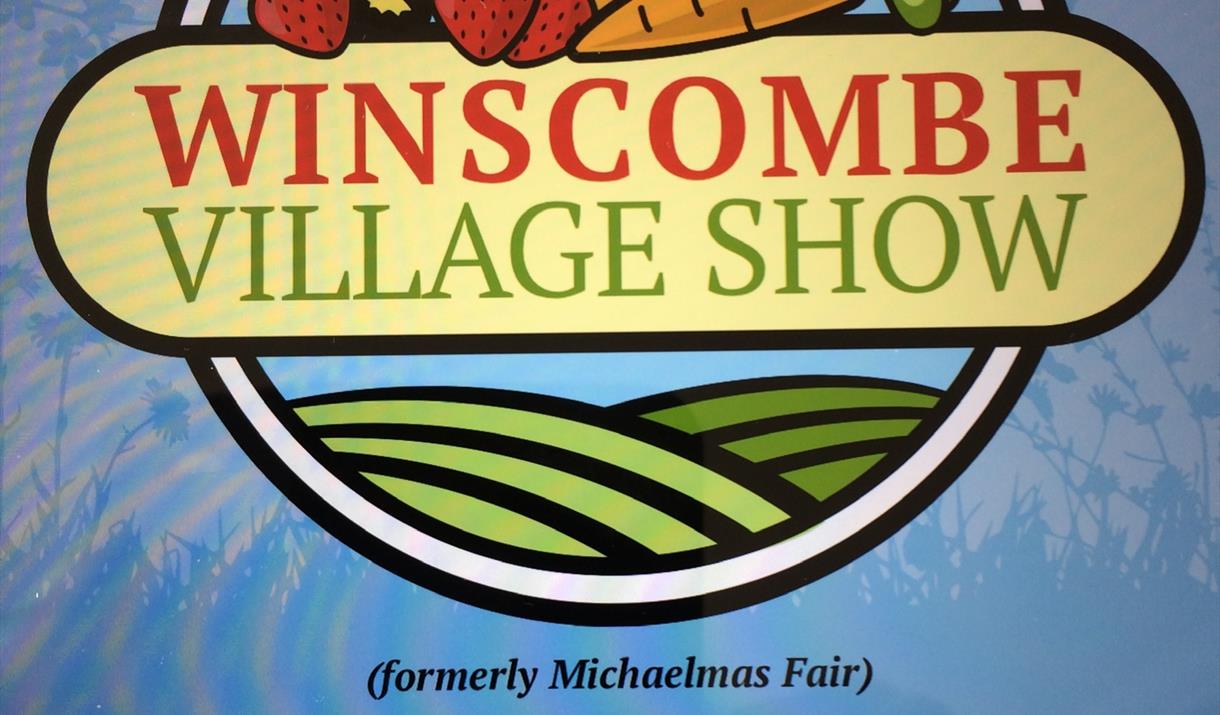 Poster about the show with a lilac background and stylised drawings of fruit and veg