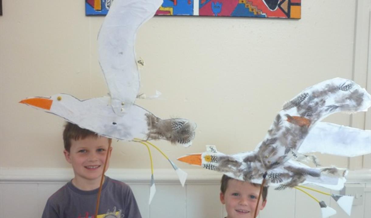 Seagull puppets