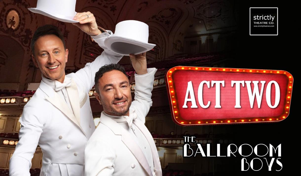 Strictly Come Dancing stars in white suits with white top hats