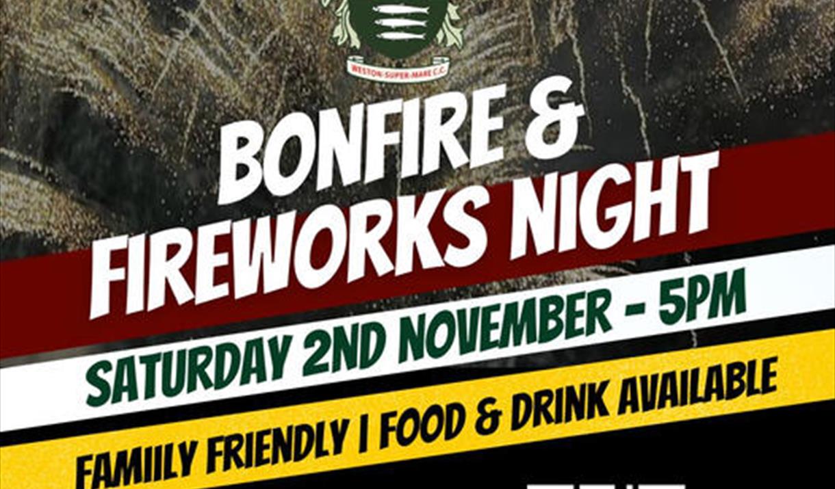 A poster advertising Bonfire and Fireworks celebrations