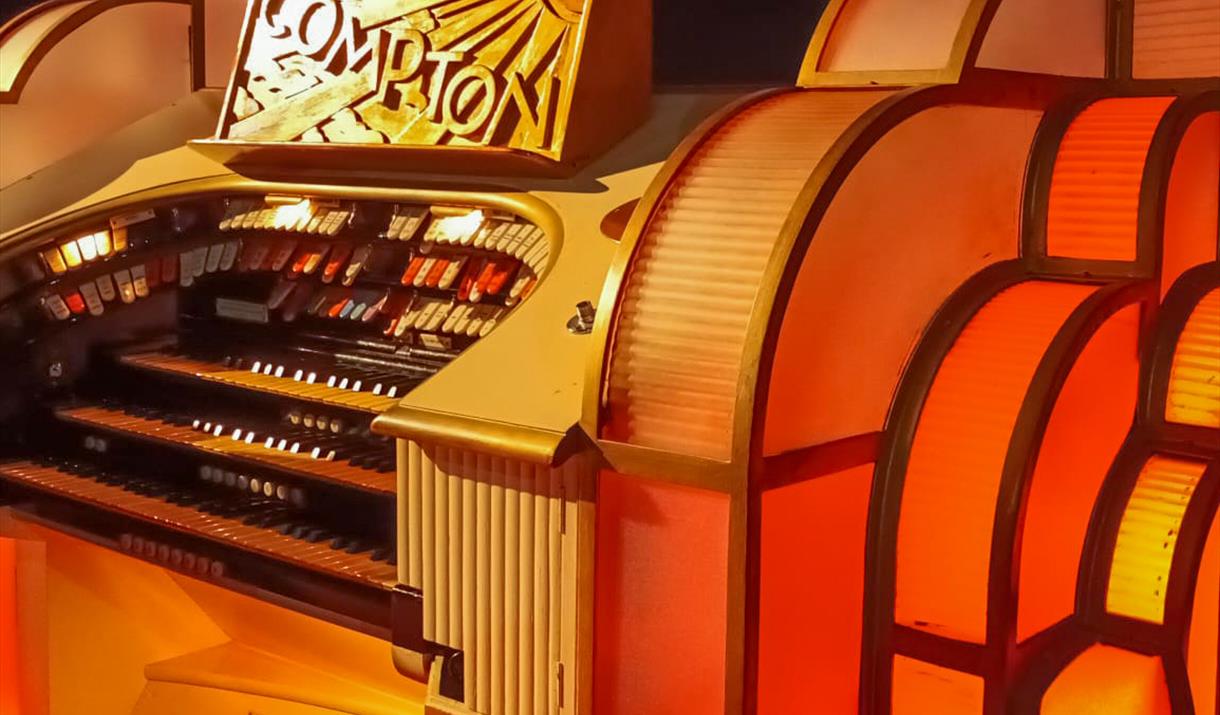 The historic Compton organ at the Plaza Cinema Weston-super-Mare