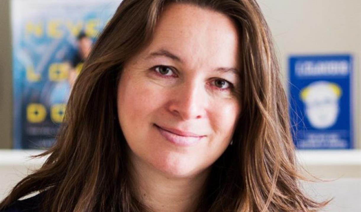 A photograph of Dr Rachel Clarke