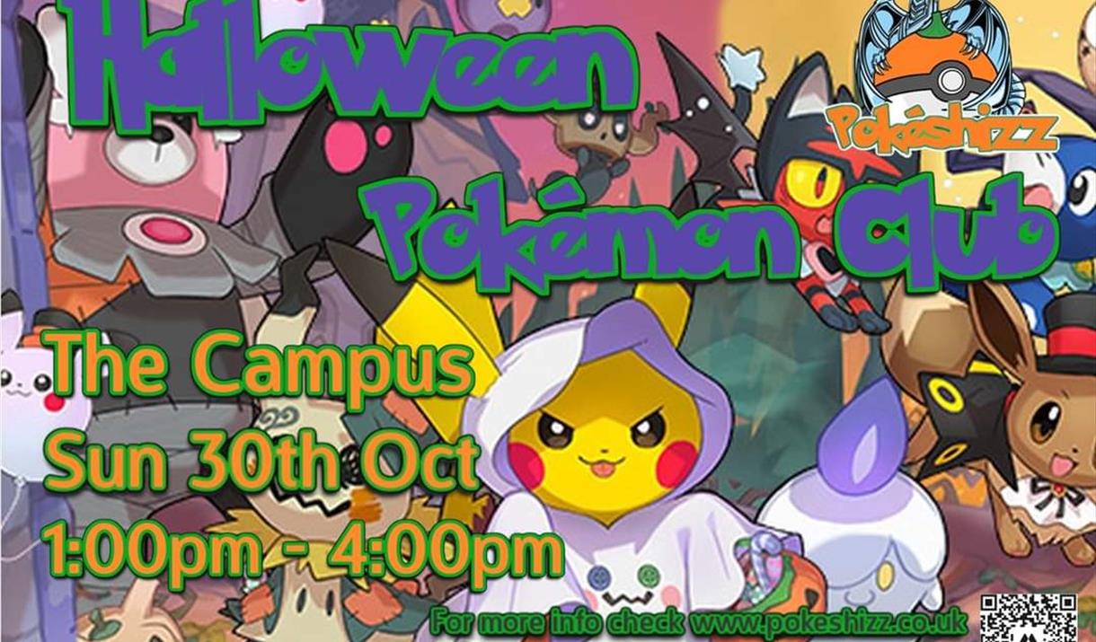 Halloween Pokemon Club colourful poster