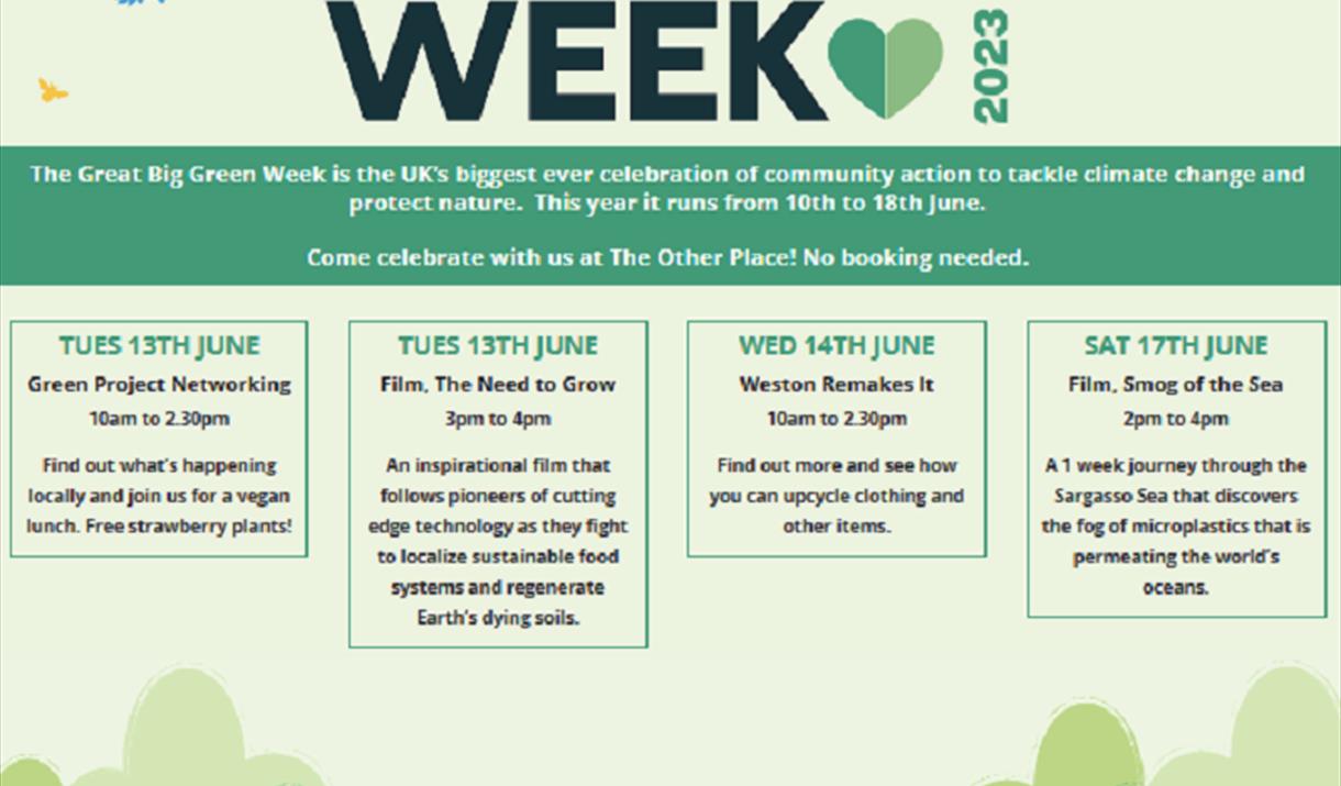 Great Big Green Week events at The Other Place