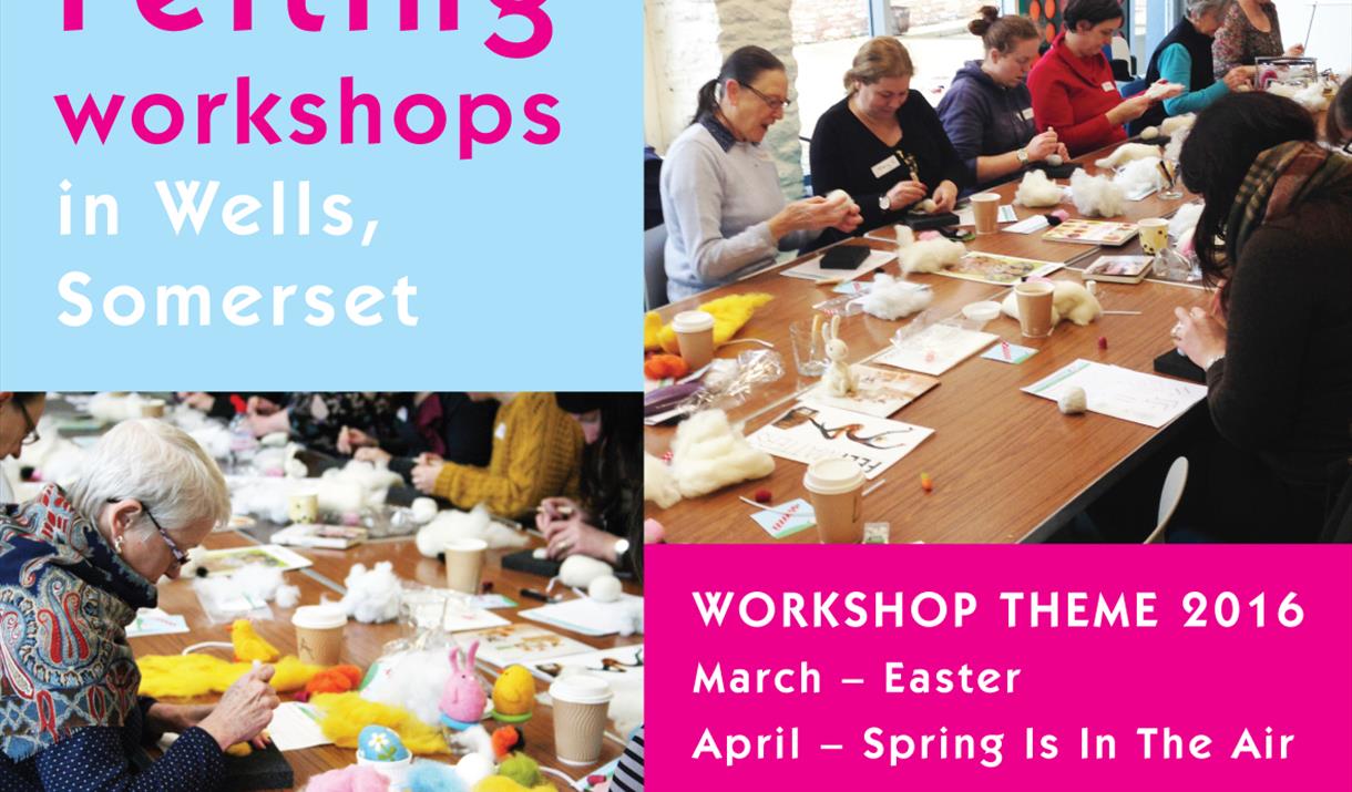 "Spring Is In The Air" Needle Felting Workshop by The Happy Felt Club