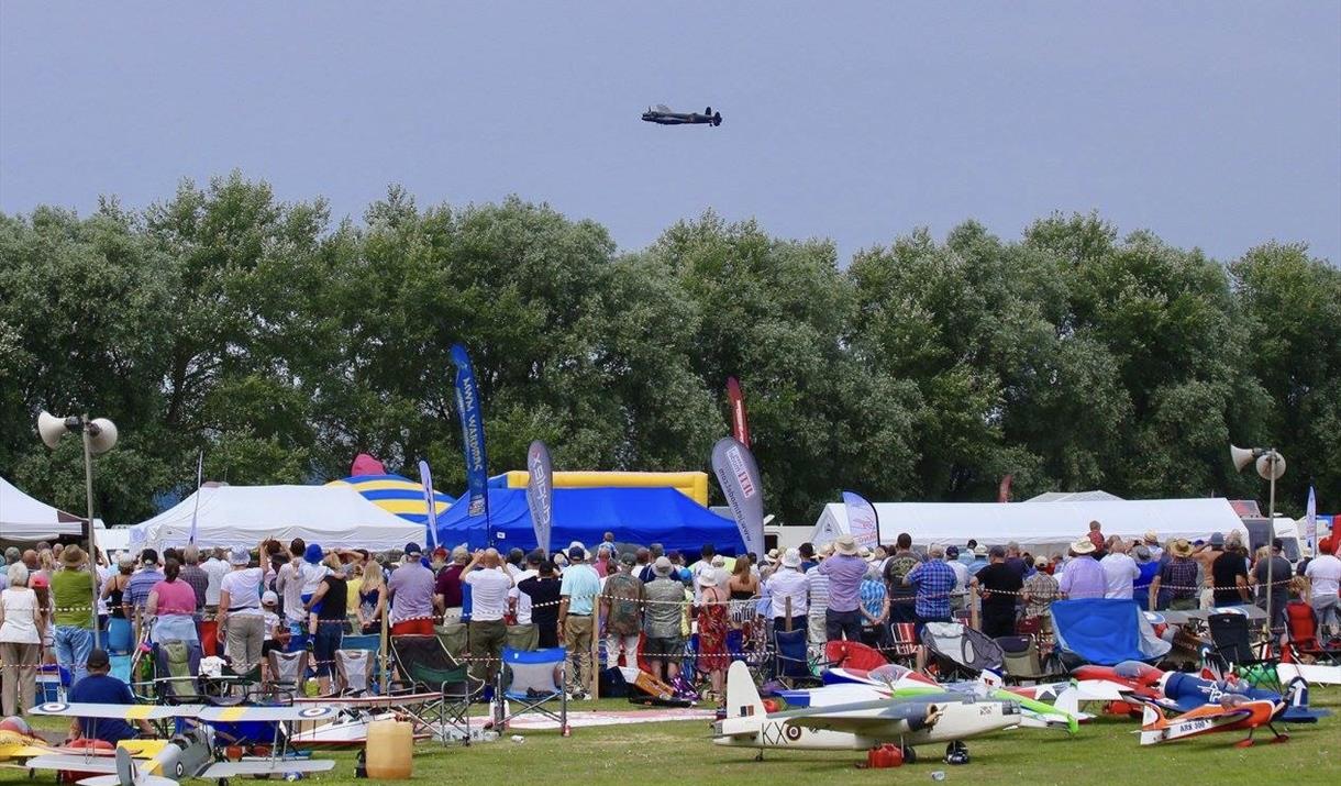 The BBMF Lancaster at the show previously