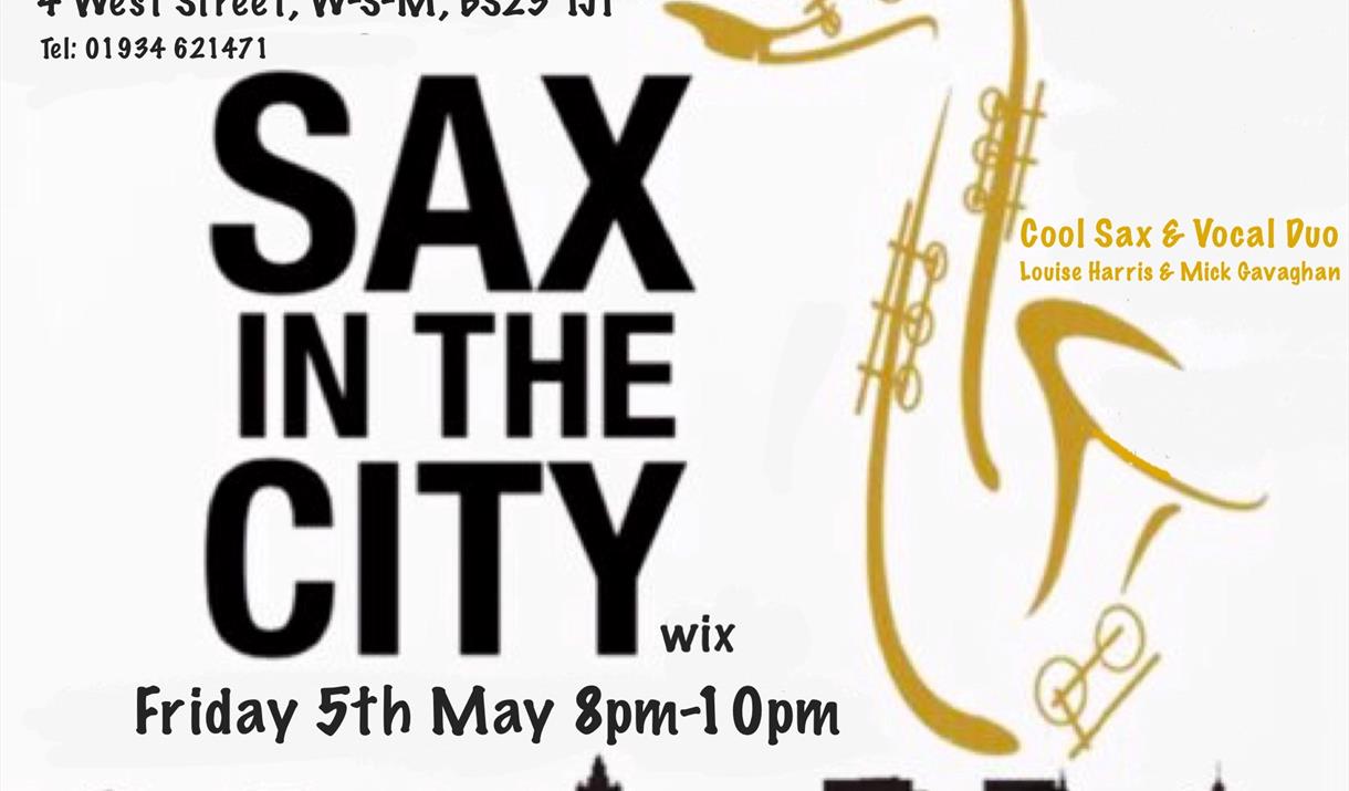 Sax In The City @ The Grove Bistro - live music & three course meal all for £20!