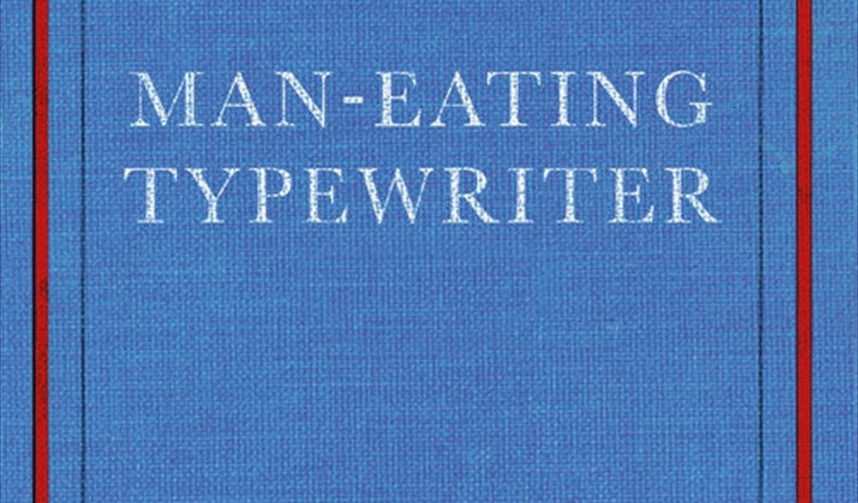 Blue book cover with red trimming