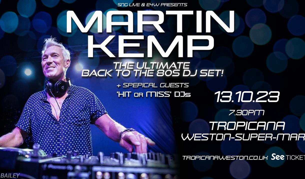 Martin Kemp on the DJ decks