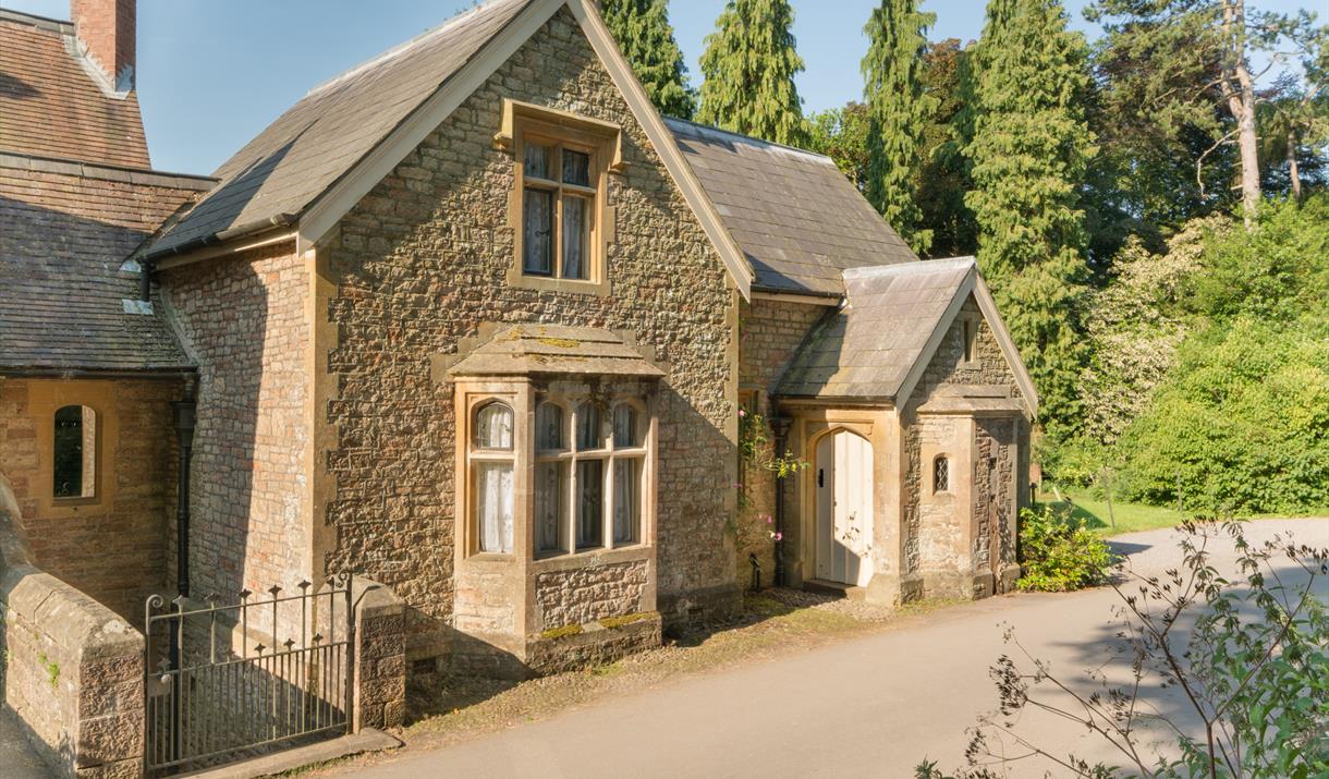 Exterior of a quaint Victorian lodge