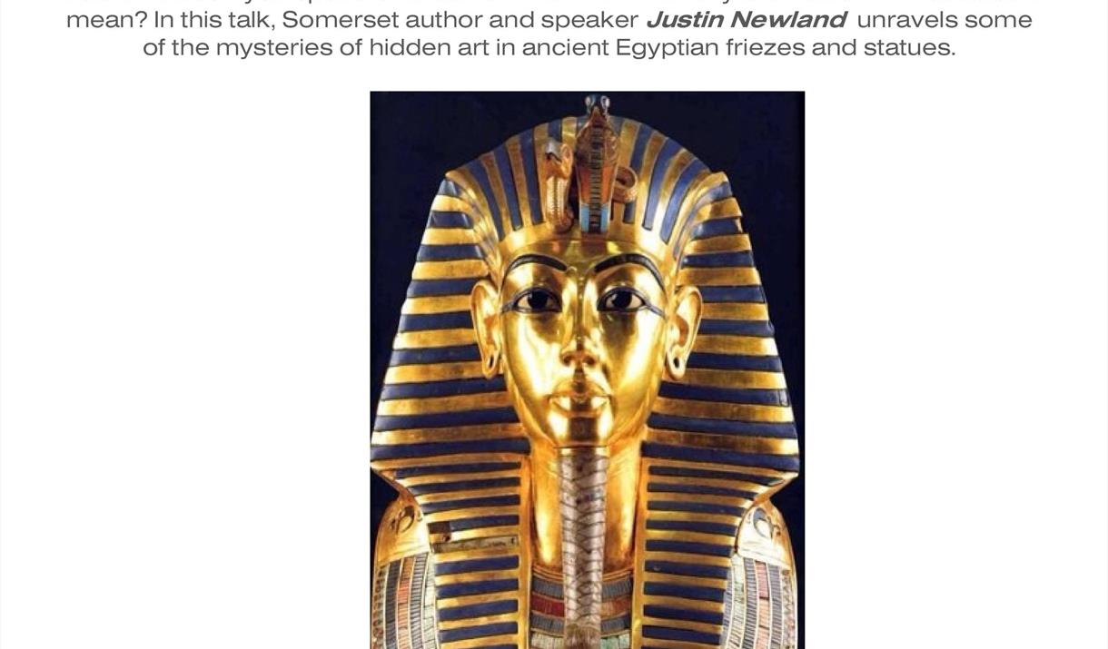 The Funerary Mask of Tutankhamun is known to us all, but how many have spotted the hidden art within it? And why is it hidden anyway?