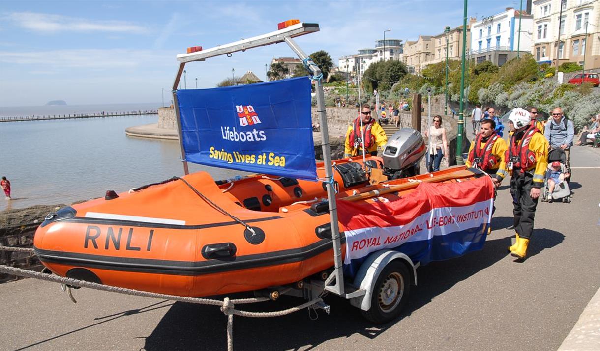RNLI open day life boats weston-super-mare Marine Lake
