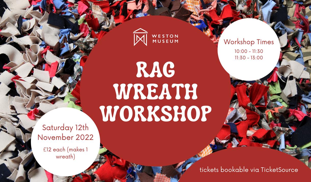 background image of cut pieces of rag, with overlay text from the box above.