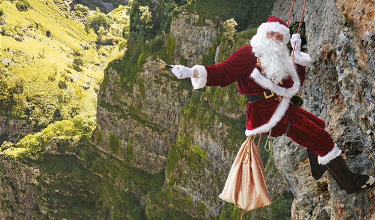 Santa Claus, abseil