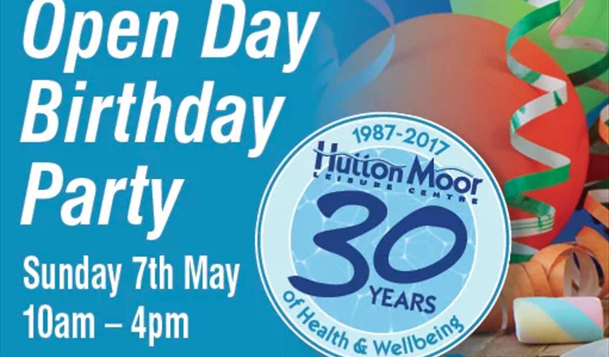 Hutton Moor Leisure Centre 30th Anniversary Open Day Event