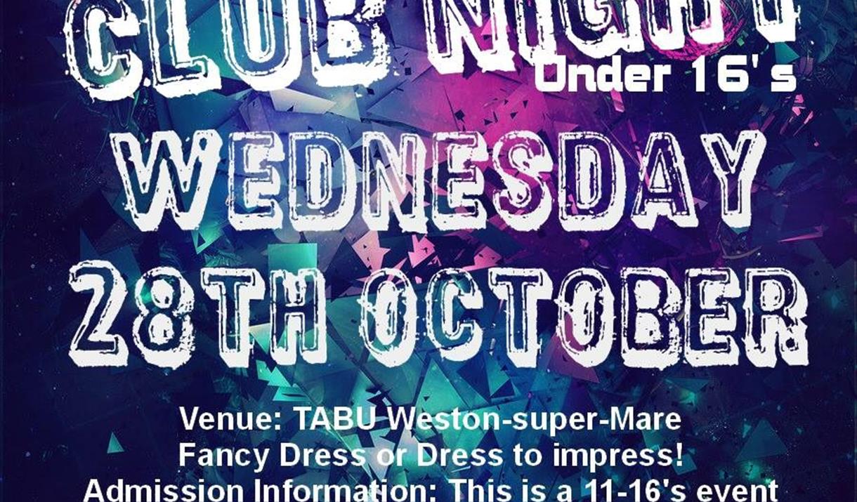 Under 16s Halloween Club Night