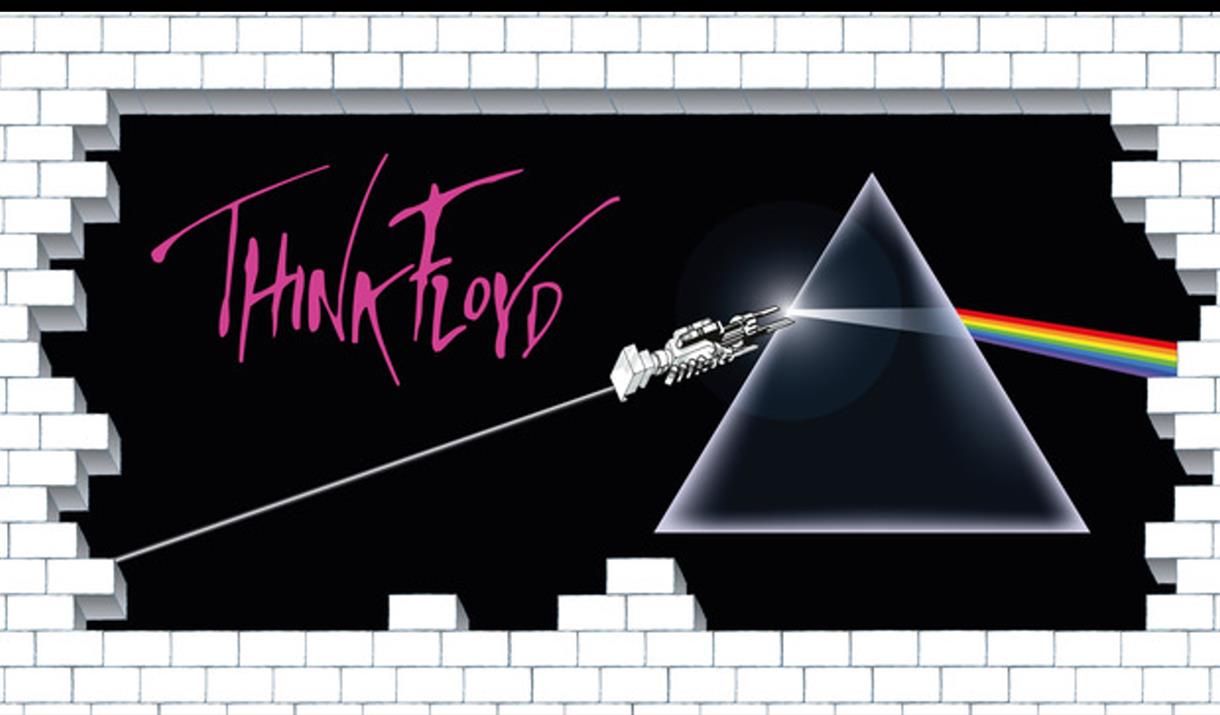 Pink Floyd tribute act poster looking like Dark Side of the Moon