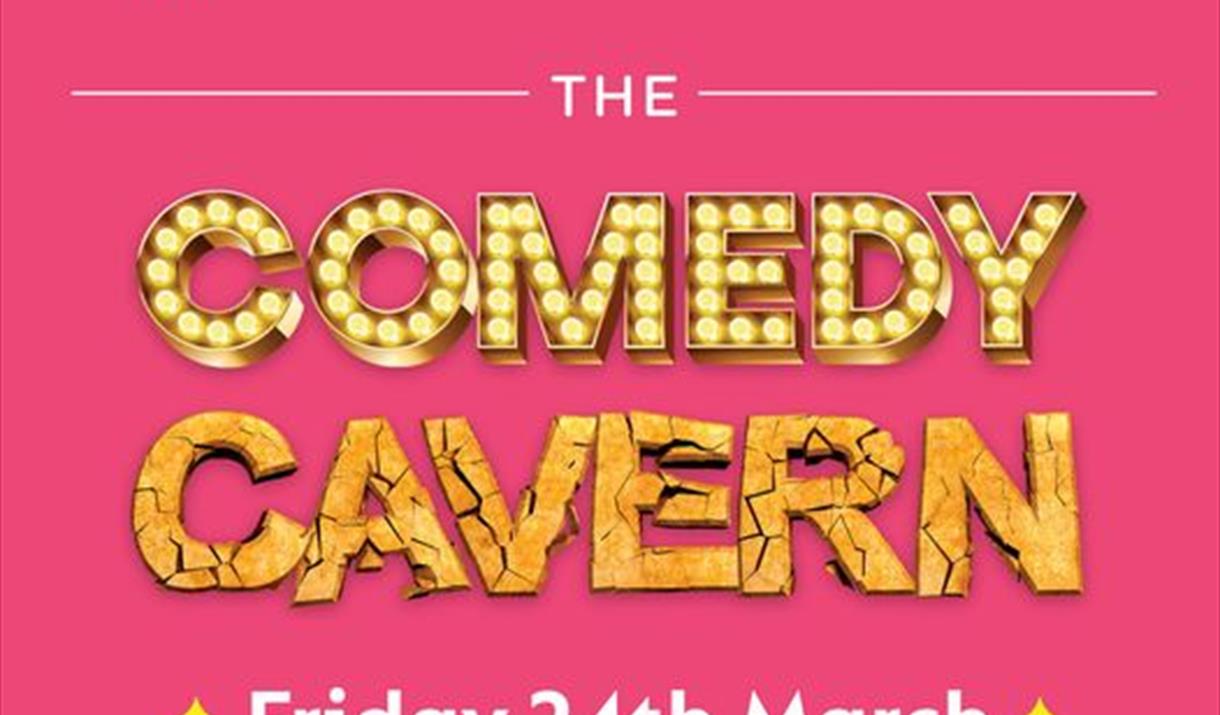 Publicity flyer for the Wookey Hole Comedy Cavern