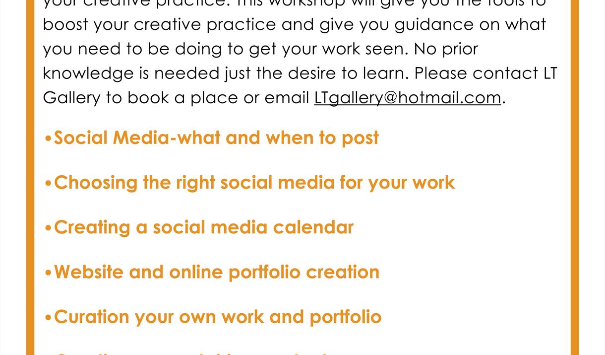 Arts Marketing Workshop