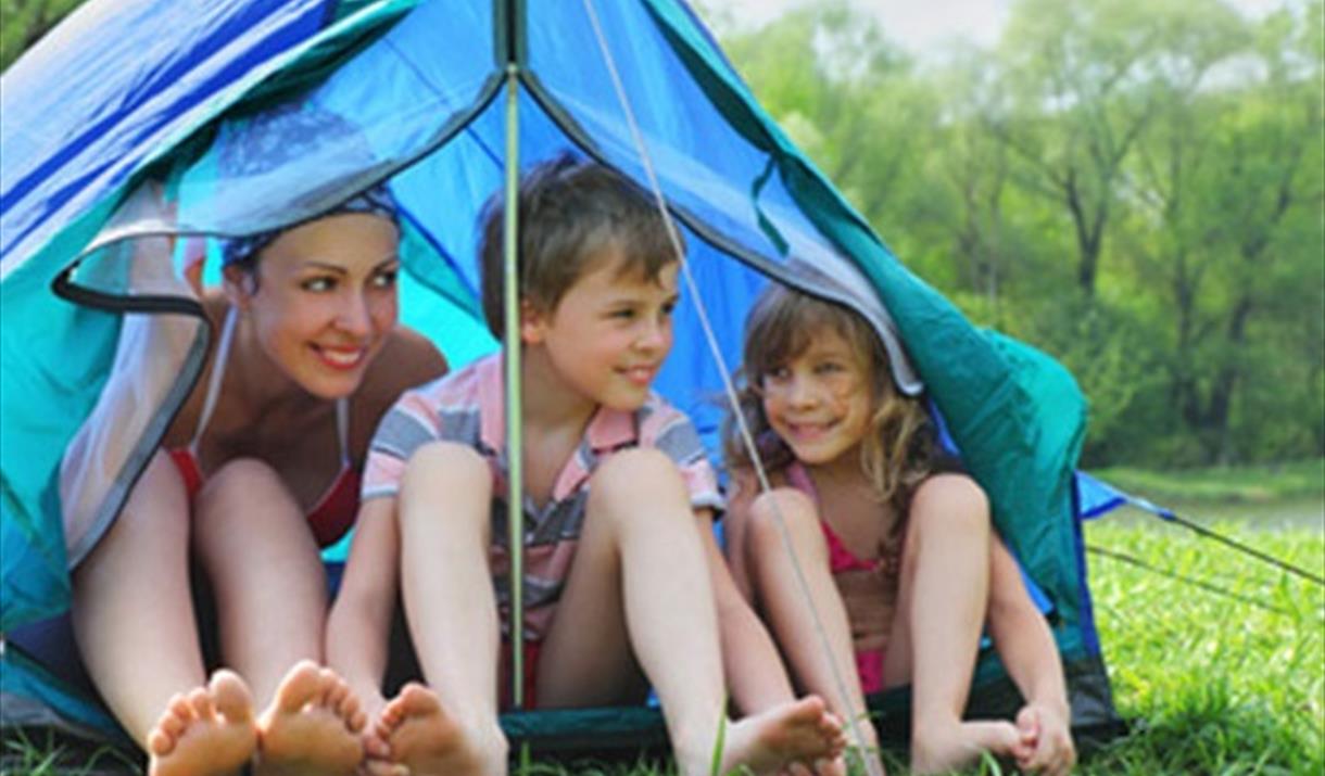 Family Pitch a Tent