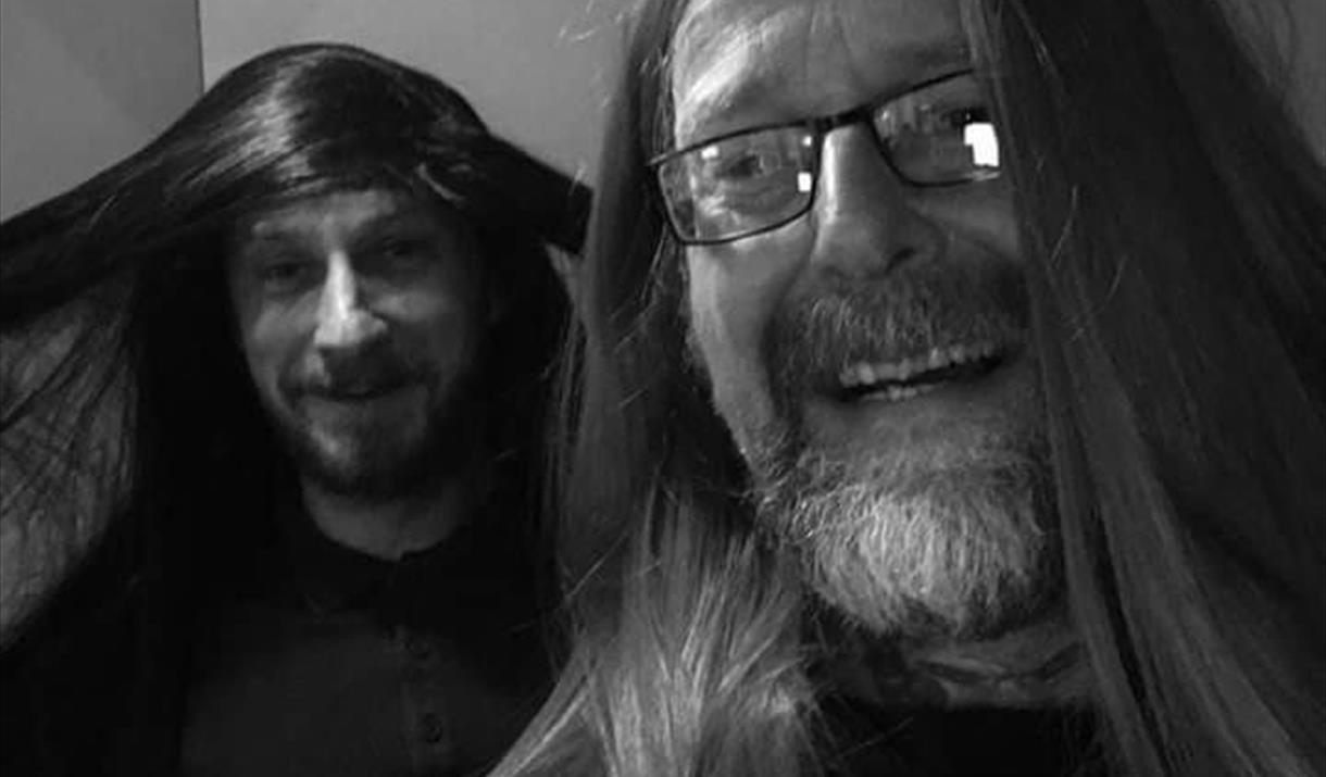 Flap Jack Max - photographs of the band in black and white.