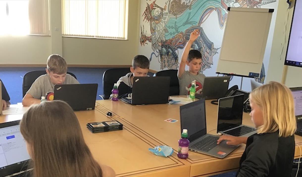 Children coding in Python