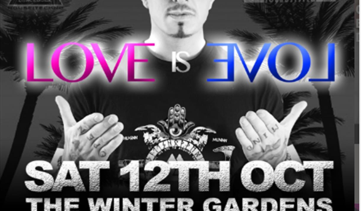 Love is Love poster event Winter Gardens Weston-super-Mare Pride