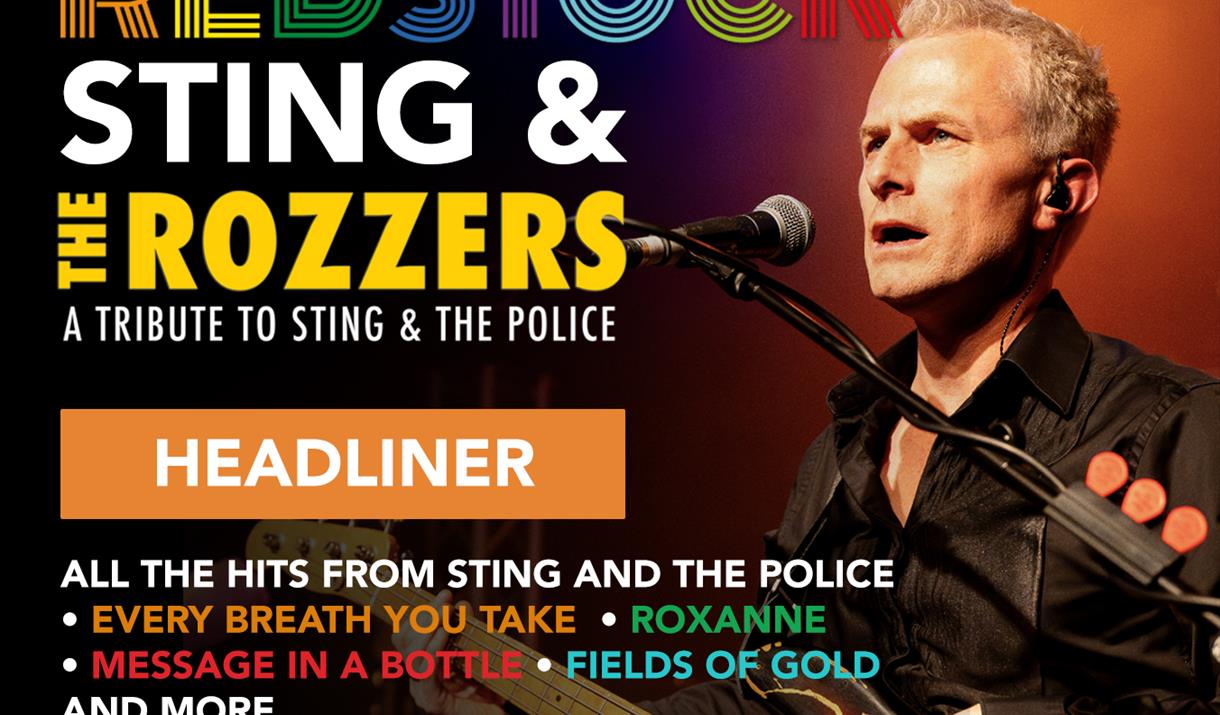 Sting and the rozzers at Redstock Music Festival