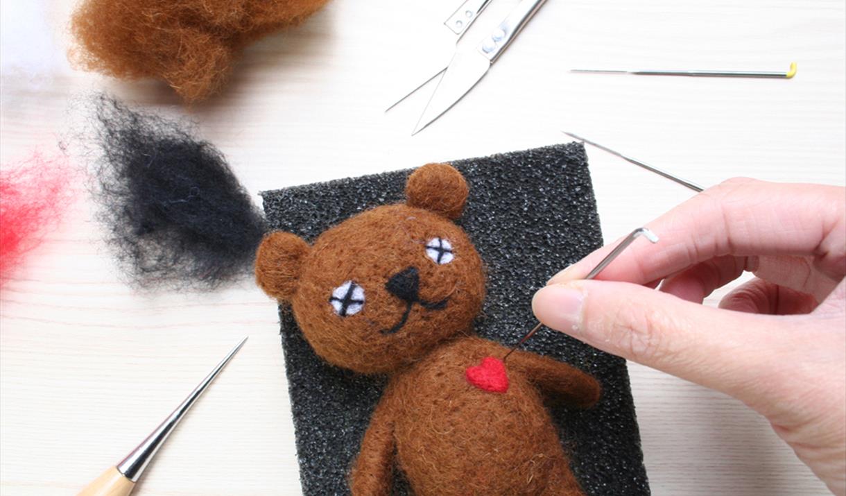 Teddy Bear Needle Felting Workshop By The Happy Felt Club