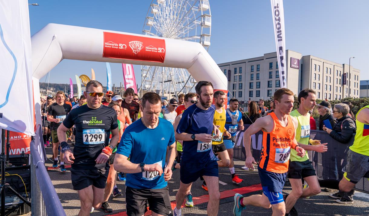 Weston Super Half Starting Line