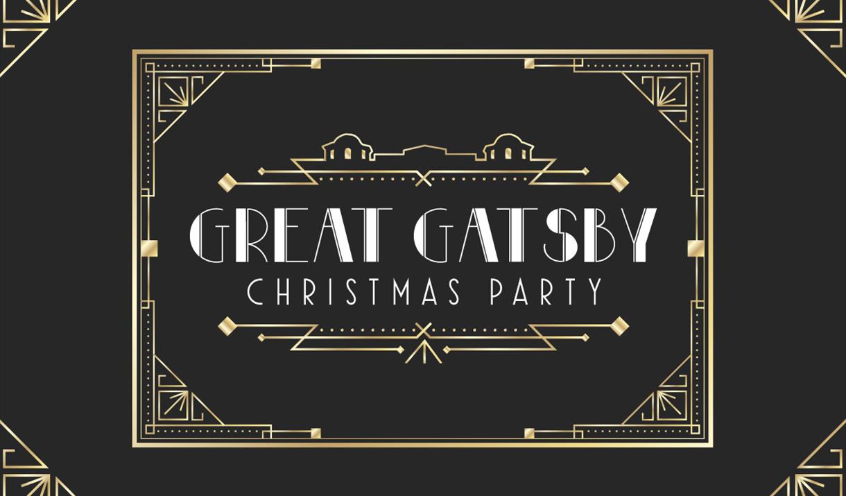 Poster advertising Great Gatsby Christmas Party