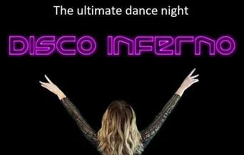 Disco Inferno - image of host with a smoky background