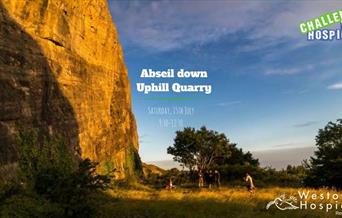 Uphill Quarry Quantum Leap: Abseil down Uphill Quarry