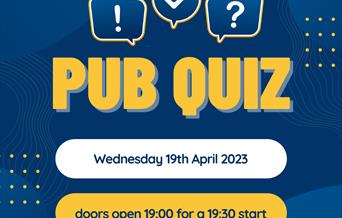 Blue image stating Pub Quiz