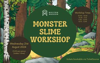 Poster with a woodland scene and event information.