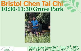 Image of man doing Thai chi in Grove Park