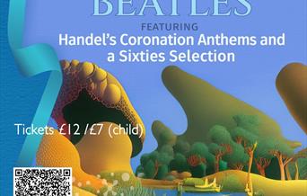 Beautifully designed concert poster - Baroque to the Beatles.
