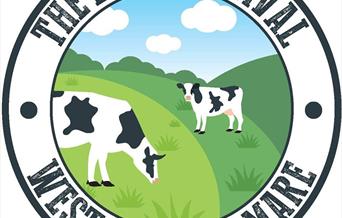 Weston-super-Mare Dairy Festival logo with cartoon cows