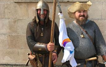 Glastonbury Abbey Medieval Fayre Re-enactors