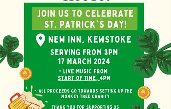 St Patrick's day @ New inn Kewstoke, with food from Let's Melt