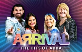 Flyer promoting Abba tribute act Arrival