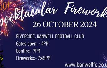 Poster advertising a fireworks display