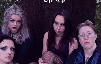 The four members of punk band Battery Acid