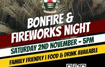 A poster advertising Bonfire and Fireworks celebrations