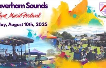 Poster advertising the Claverham Sounds Music Festival