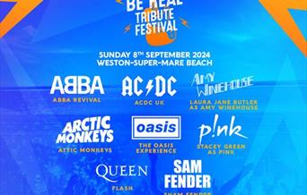 Listing of acts in the Could Be Real Tribute Festival