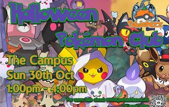 Halloween Pokemon Club colourful poster