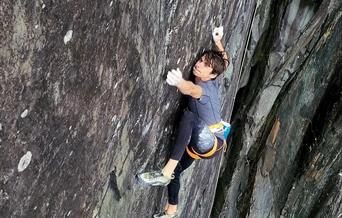 Franco Cookson climbing