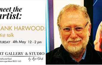Photograph in colour of artist, Frank Harwood.