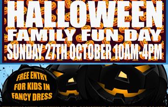 Poster promoting a Halloween Family Fun Day